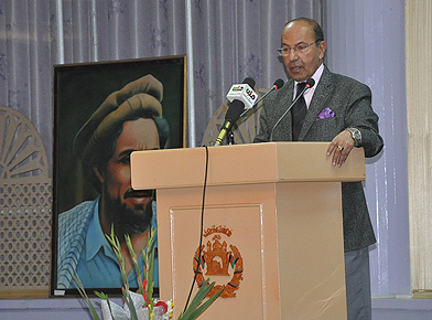 H.E Dr. Sayed Makhdoom Raheen minister of information and culture and SAF-Afghanistan Chairman, Prof.
