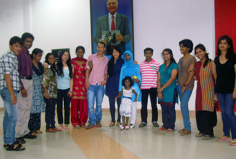 The picture was taken during our farewell ( Us batch{2010-2012} by our juniors,batch {2011-2013})