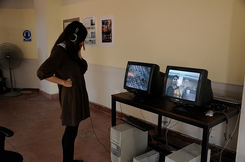 Indian student's installation