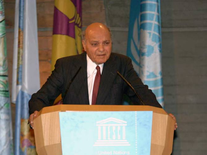 Madanjeet Singh at UNESCO - © UNESCO