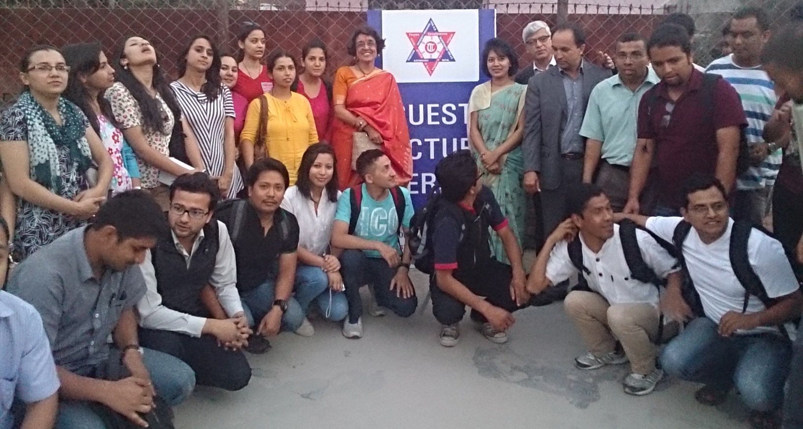 Prof Sikri with Students