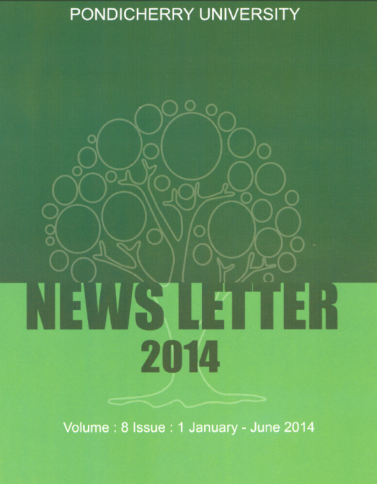 Extract of Pondicherry University Newsletter for UMSGET and UNISARC uploaded by Sunil Binjola