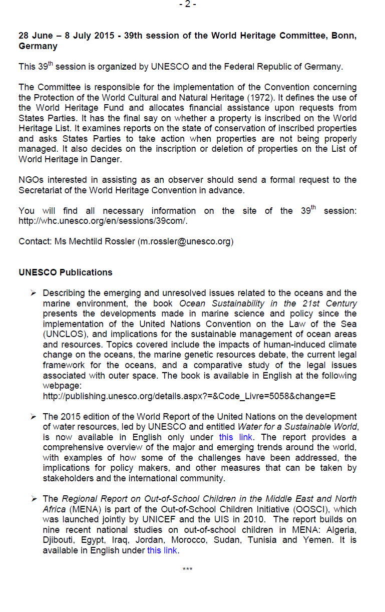 UNESCO-NGO-SAF India