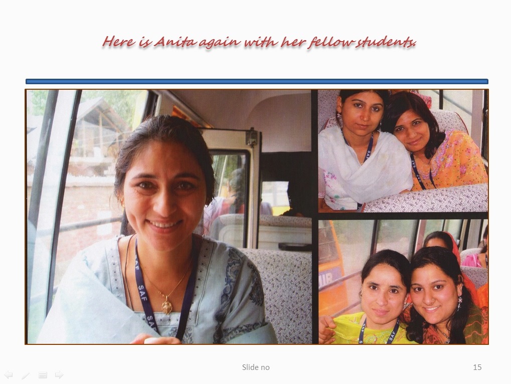 Here is Anita again with her fellow students