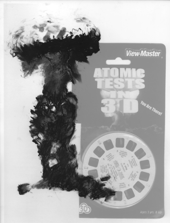 Gail Bourgeois. Cold  War Pieces: iew Master, 2014, inkjet print on Fabriano paper, 28x 20 cm  South Asia Foundation Asia Foundation