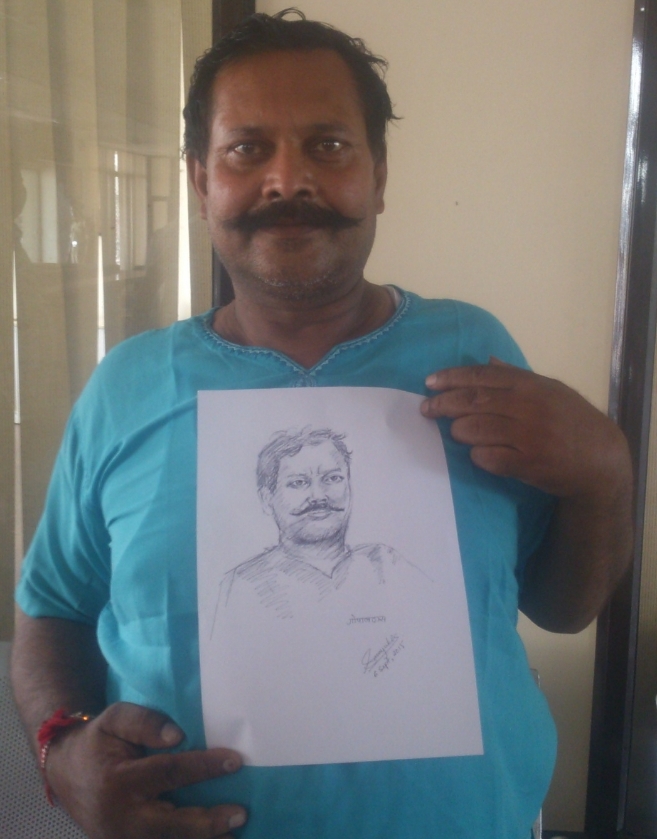 A Sketch drawn by UMISAA Scholar Samyukta Bhandari