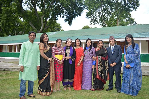 South Asia Foundation UMIKS Scholars in their National Dress