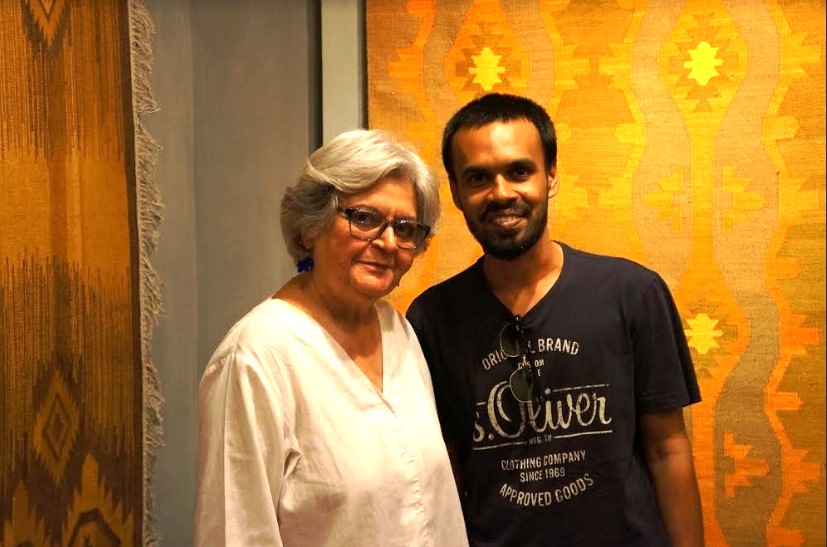 Mohammad Mainul Islam with Mrs. Salima Hashmi