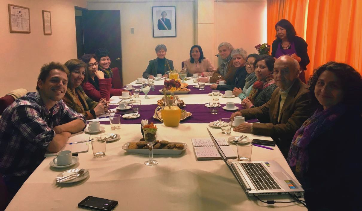 First meeting at the Universidad Metropolitana de Ciencias de la Educación (UMCE) October 2nd of the UNESCO Madanjeet Singh Chair on tolerance and non violence