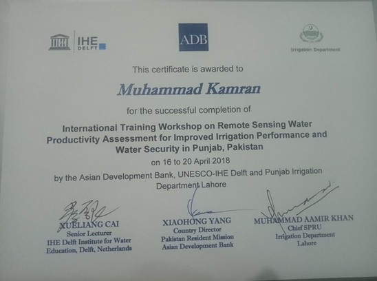 Mr. Muhammad Kamran, UMCSAWM Alumni