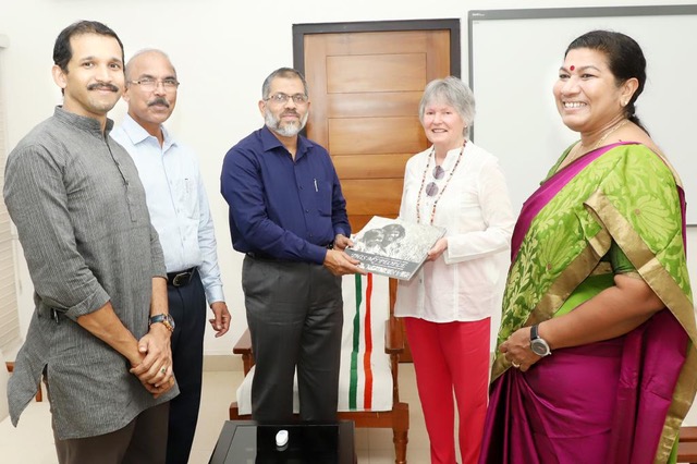 Mme France Marquet SAF representative to UNESCO attended visited Calicut University