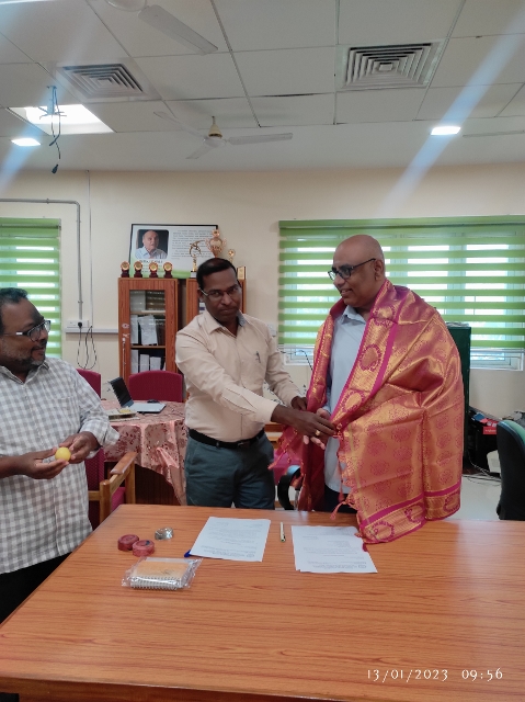 welcoming New Director, Dr. Arun Prasath in Pondicherry University