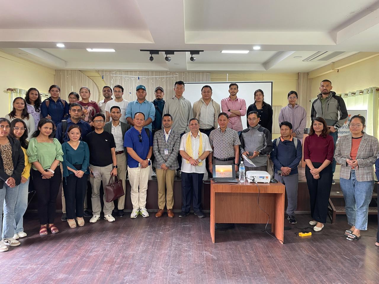 UNESCO Goodwill Amb. Madanjeet Singh’s Book Culture of the Sepulcher Presented to MPhil Students of Tribhuvan University