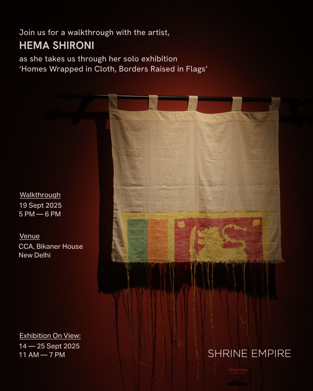 Ms. Hema Shironi’s UMISAA Scholar Solo Exhibition Opens at Shrine Empire: A Journey Through Homes, Borders, and Flags