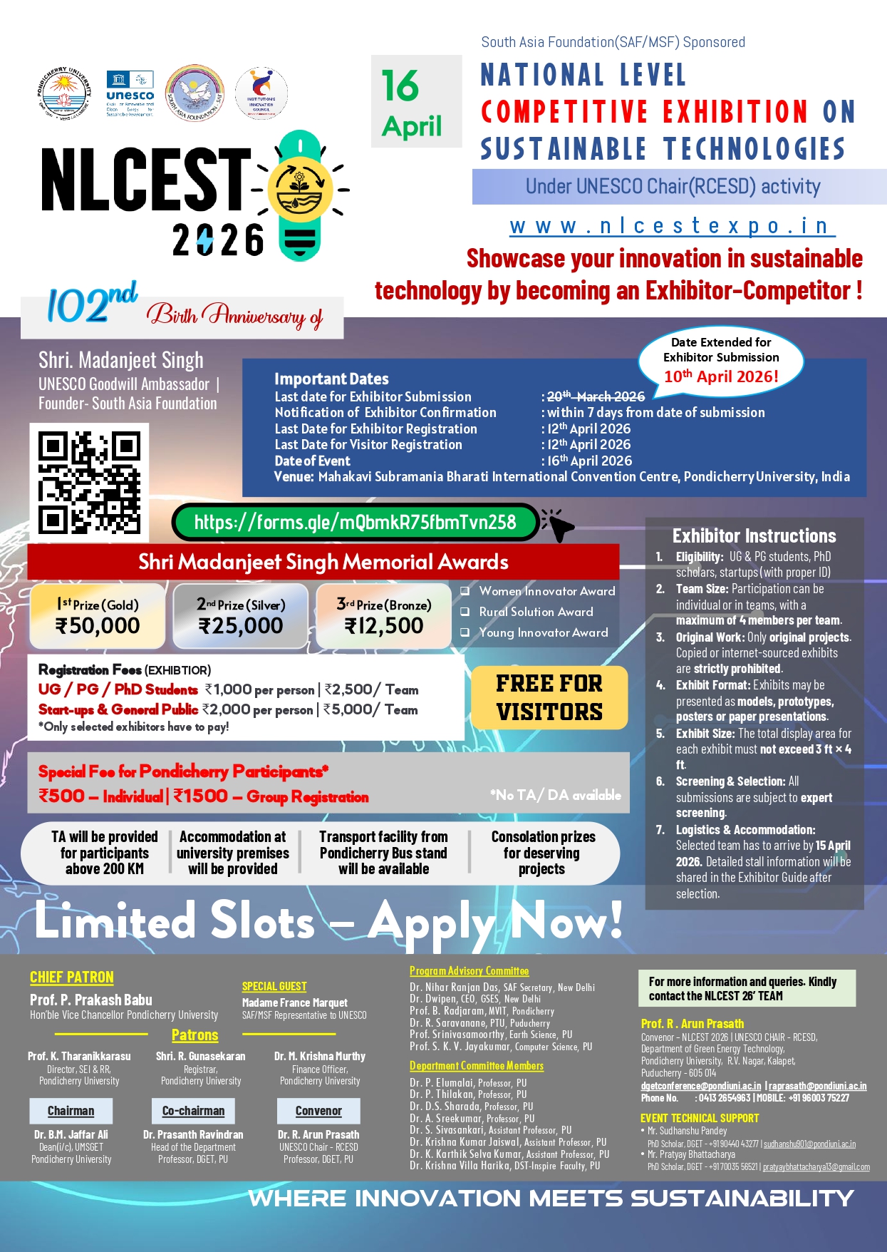 National Level Competitive Exhibition on Sustainable Technologies
