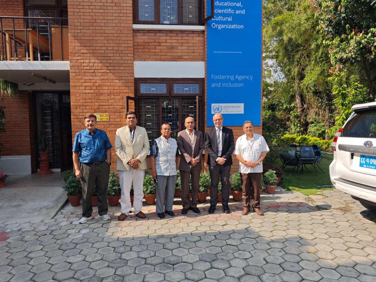 Dr Nishchal N Pandey, SAF -Nepal Chairperson with Mr. Jaco du Toit is the UNESCO Representative to Nepal and Head of the Office, based in Kathmandu. He leads UNESCO's strategic programs in Nepal, which span education, cultural preservation, media integrity, and youth empowerment