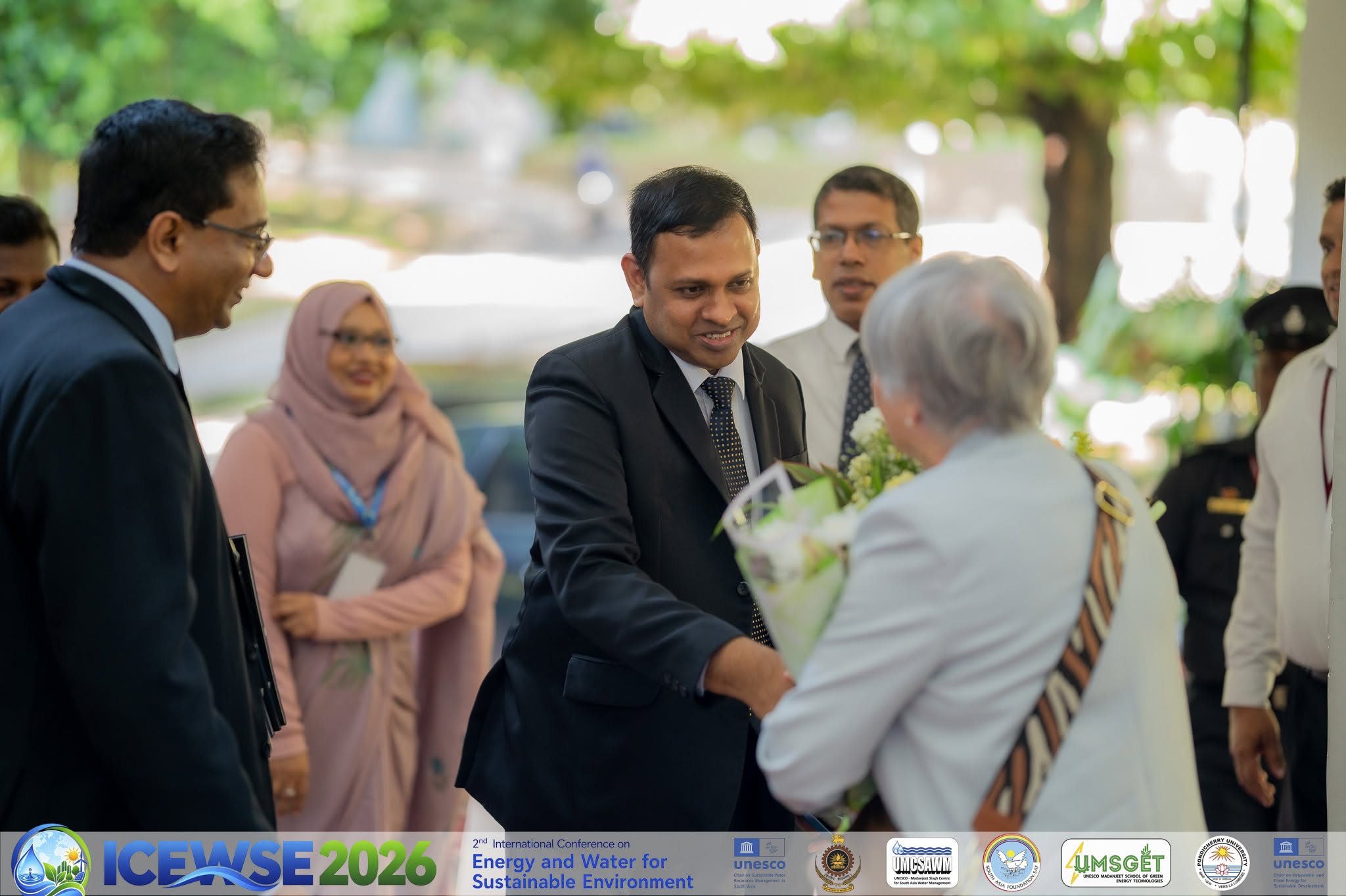 Madame France Marquet, SAF Representative to UNESCO, Engages with Pondicherry University Leadership and ICEWSE 2026 Participants
