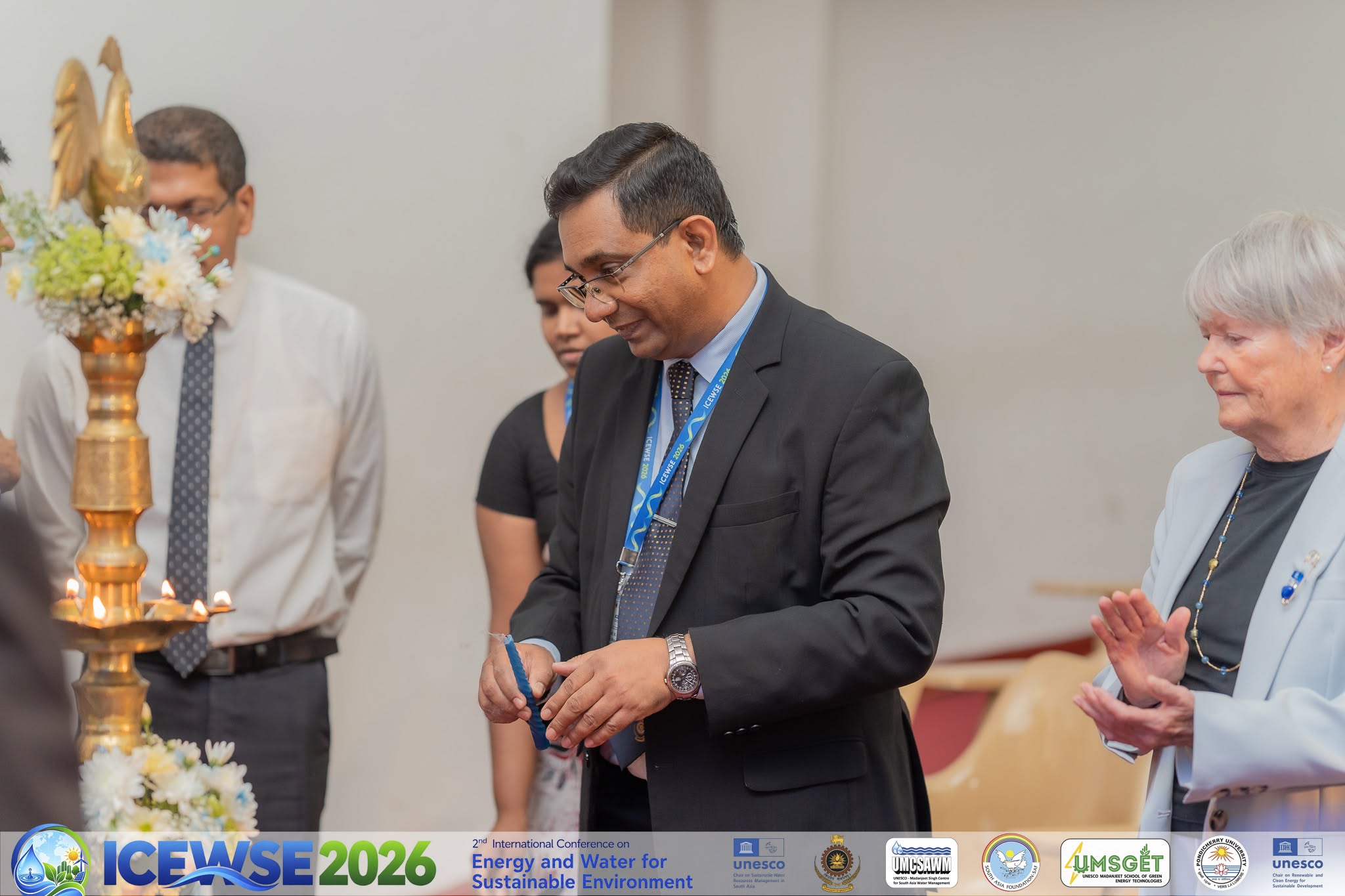 Madame France Marquet, SAF Representative to UNESCO, Engages with Pondicherry University Leadership and ICEWSE 2026 Participants