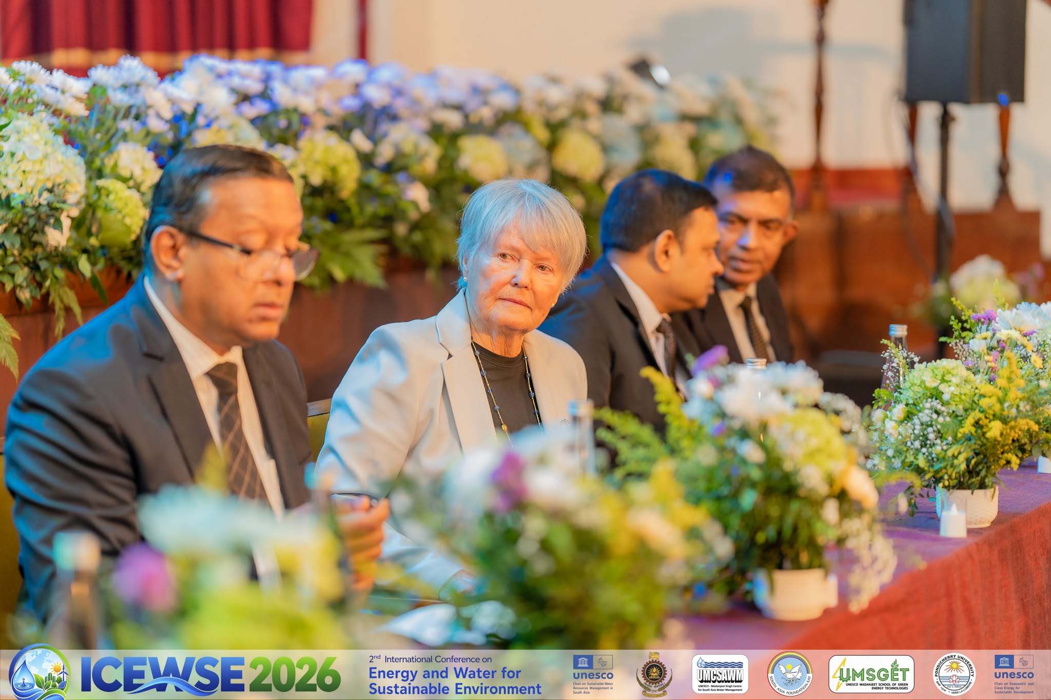 Madame France Marquet, SAF Representative to UNESCO, Engages with Pondicherry University Leadership and ICEWSE 2026 Participants